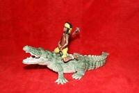 Schleich 70444 Kenjok met krokodil, Verzamelen, Dierenverzamelingen, Zo goed als nieuw, Beeldje of Figuurtje, Wild dier, Ophalen of Verzenden