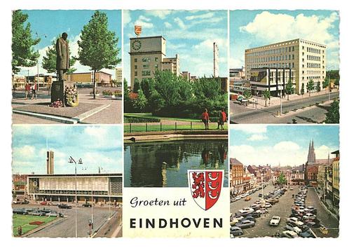 38603	Eindhoven	1968 Wederopbouw	Gelopen met postzegel, Verzamelen, Ansichtkaarten | Nederland, Gelopen, Noord-Brabant, 1960 tot 1980