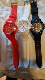 Shell horloges - rood, wit, zwart - origineel, Overige merken, Kunststof, Polshorloge, Kunststof