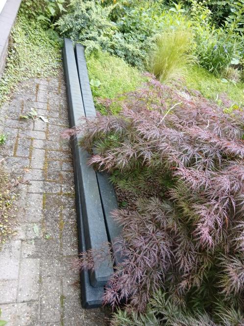 4 grote PALEN, recycled kunststof, 2m75cm lang, 44cm dik, Tuin en Terras, Tuinschermen, Nieuw, Kunststof, 200 cm of meer, Ophalen