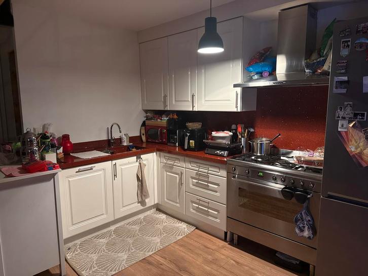 Gebruikte Keuken - Complete Set, Witgoed en Apparatuur, Fornuizen, Gebruikt, Vrijstaand, Gas, 5 kookzones of meer, 85 tot 90 cm