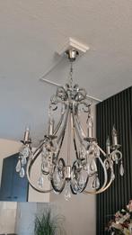 Elegante kroonluchter met kristallen., Huis en Inrichting, Lampen | Kroonluchters, Ophalen, Zo goed als nieuw, Glas, Klassiek