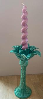 Porseleinen Sissy boy palmboom kandelaar, Ophalen of Verzenden, Zo goed als nieuw, Overige materialen, Minder dan 25 cm