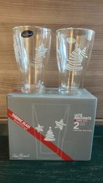 2 Luigi Bormioli Italy thermic glazen, kerst editie NIEUW, Ophalen of Verzenden, Nieuw