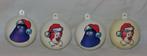 4 Vintage mcdonald's happy meal kerstballen 1989, Verzenden, Gebruikt