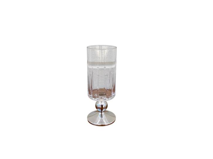 Glas Op Zilveren Voet, Verzamelen, Glas en Borrelglaasjes, Zo goed als nieuw, Overige typen, Ophalen of Verzenden