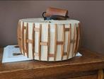Vintage Jute Hanglamp, Huis en Inrichting, Lampen | Hanglampen, Ophalen, Hout, Gebruikt, Vintage