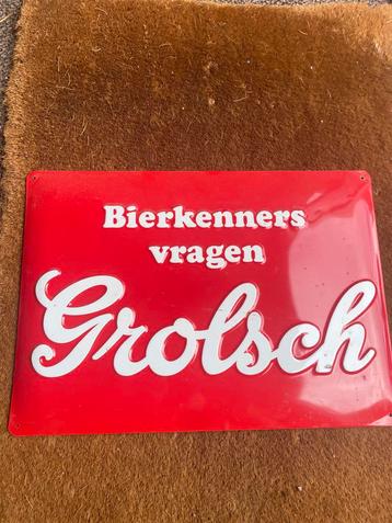 Mooi gaaf Reclame bordje van Grolsch  beschikbaar voor biedingen