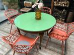 Ronde tafel uitschuifbaar, Huis en Inrichting, Tafels | Eettafels, Ophalen, Gebruikt