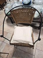 2 Rieten stoelen, Ophalen, Gebruikt, Twee, Bruin