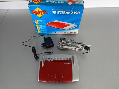 AVM FRITZ!Box 7390 compleet in doos, Computers en Software, Routers en Modems, Zo goed als nieuw, Router met modem, Ophalen of Verzenden