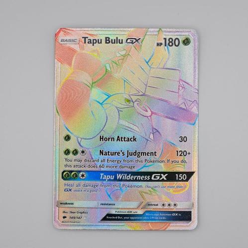 Tapu Bulu GX #149 Burning Shadows - Near Mint (NM), Hobby en Vrije tijd, Verzamelkaartspellen | Pokémon, Zo goed als nieuw, Losse kaart