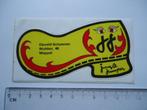 sticker oud Meppel JJ schoenen ELEVELD winkel vintage jungle, Verzamelen, Stickers, Verzenden, Zo goed als nieuw, Bedrijf of Vereniging