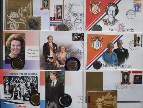 Diversen muntbrieven Koninklijk Huis, Postzegels en Munten, Brieven en Enveloppen | Nederland, Overige typen, Verzenden