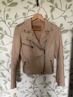 Goosecraft beige oud roze leren jasje jack biker 473 medium, Maat 38/40 (M), Goosecraft, Beige, Ophalen of Verzenden