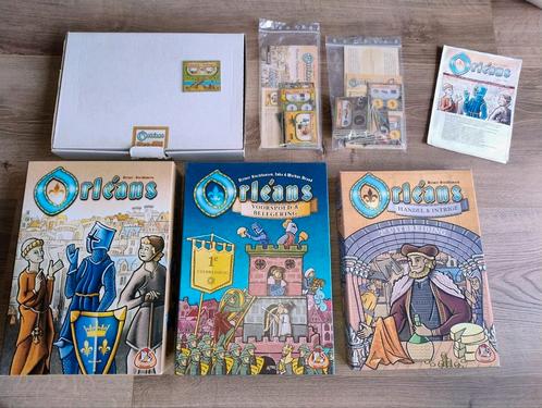 Orleans NL, uitbreidingen, promo locatietegels, Fan kit, Hobby en Vrije tijd, Gezelschapsspellen | Bordspellen, Gebruikt, Ophalen of Verzenden
