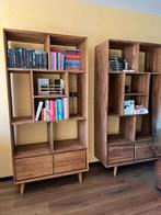 Zeer mooie retro teakhouten boekenkast (3 kasten), Huis en Inrichting, Ophalen, Teakhout, 50 tot 100 cm, Zo goed als nieuw