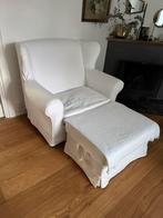 Loveseat wit katoen, Huis en Inrichting, Fauteuils, Ophalen, Zo goed als nieuw