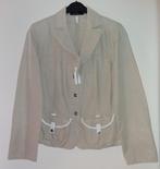 MarcCain - linnen jasje - maat 38/40 N4, Kleding | Dames, Jasjes, Kostuums en Pakken, Maat 38/40 (M), Verzenden, Beige, Zo goed als nieuw