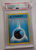 Water Energy uit Base Set (Shadowless) - PSA 9, Ophalen of Verzenden, Zo goed als nieuw