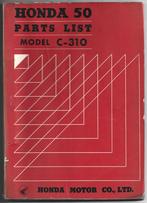 Honda C310 parts list (6127z) bromfiets, Ophalen of Verzenden, Gebruikt