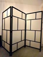 RISÖR Scheidingswand, wit/zwart, 216x185 cm, Ophalen of Verzenden