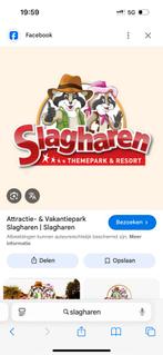 Slagharen 2 kaartjes 1 nov