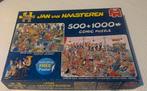 Jan van Haasteren 500 +1000, Hobby en Vrije tijd, Denksport en Puzzels, Ophalen, 500 t/m 1500 stukjes, Zo goed als nieuw