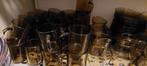 heel veel arcoroc france bruin glas servies smoke zie adv., Huis en Inrichting, Keuken | Servies, Ophalen, Gebruikt, Glas, Overige stijlen