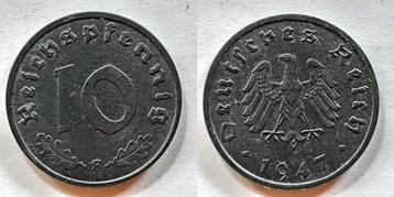 Duitsland 10 Pfennig 1947 F beschikbaar voor biedingen