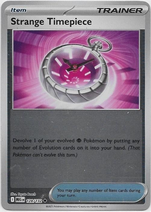 Mega Evolution,  Strange Timepiece [reverse] 128/132, Ophalen of Verzenden, Nieuw, Losse kaart