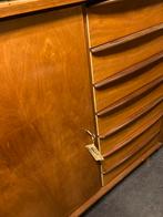 Vintage halfhoge kast met deurtje en 7 lades, Ophalen, Zo goed als nieuw, 25 tot 50 cm, 50 tot 100 cm