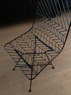 2 zwarte draad eetkamerstoelen van de Kwantum, Huis en Inrichting, Stoelen, Ophalen, Twee, Zwart, Zo goed als nieuw