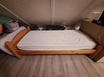 Grenenhout bed, Huis en Inrichting, Ophalen, 90 cm, Zo goed als nieuw, 200 cm
