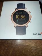 Fossil q smartwatch als nieuw werkt met wear os, Sieraden, Tassen en Uiterlijk, Smartwatches, Zwart, Fossil, Ophalen of Verzenden