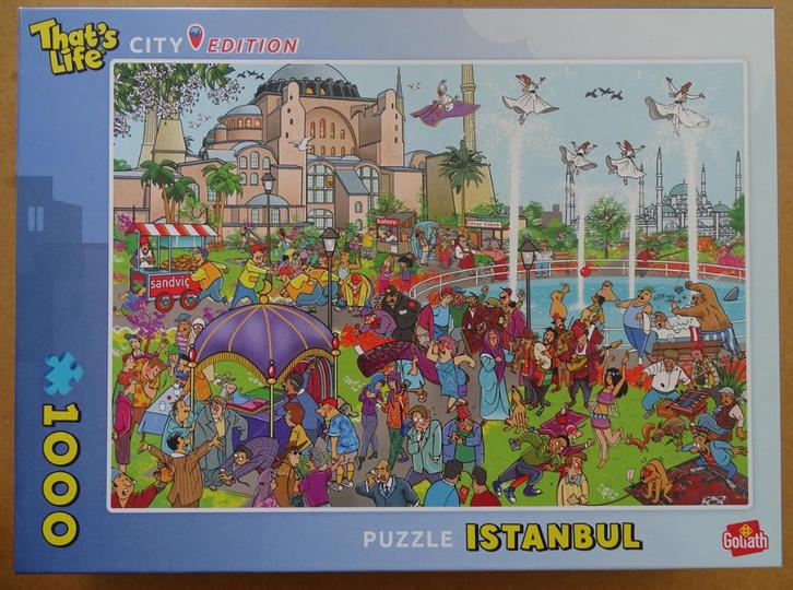 City Edition legpuzzel - Istanbul 1000 stukjes, Hobby en Vrije tijd, Denksport en Puzzels, Zo goed als nieuw, Legpuzzel, 500 t/m 1500 stukjes