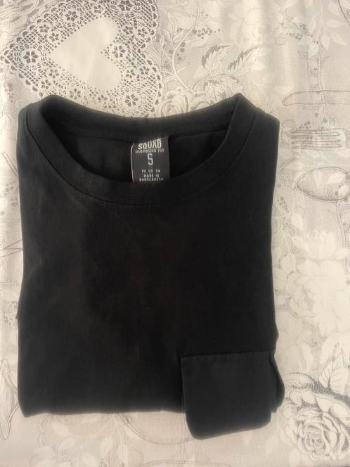 Black Squad T-shirt Maat S – 100% Katoen, Kleding | Heren, T-shirts, Zo goed als nieuw, Maat 46 (S) of kleiner, Zwart, Verzenden