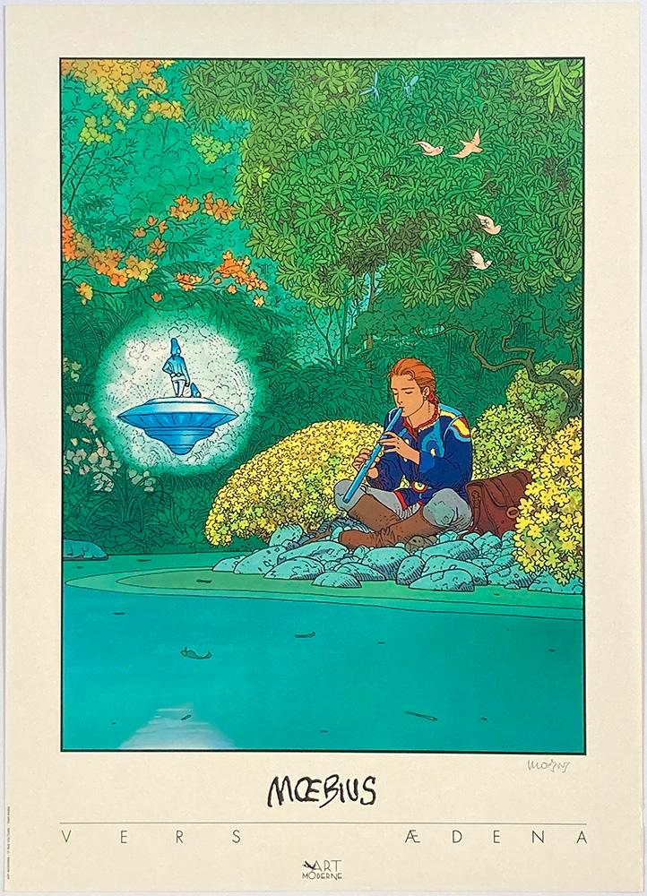 Moebius –l’Edéna Poster (Art Moderne), Antiek en Kunst, Kunst | Litho's en Zeefdrukken, Ophalen of Verzenden
