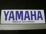 sticker yamaha musical instruments logo wit paars vintage, Verzenden, Zo goed als nieuw, Merk