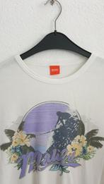 Hugo Boss T-shirt - Wit - Malibu Print Maat M, Ophalen of Verzenden, Zo goed als nieuw, Maat 48/50 (M), Wit