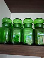 Retro Groene Voorraadpotten - 8 stuks, Ophalen of Verzenden