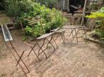 6 vintage bistrostoeltjes opknappers, Tuin en Terras, Ophalen, Gebruikt