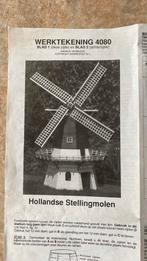 Hollandse Stellingmolen werktekening 4080, Hobby en Vrije tijd, Modelbouw | Overige, Ophalen of Verzenden, Zo goed als nieuw