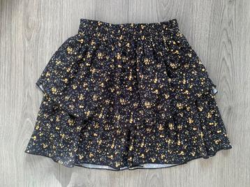 Ambika dames gele flower bloemen layer skirt rok mt S beschikbaar voor biedingen