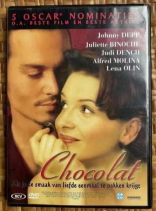 DVD Chocolat met Johnny Depp, Juliette Binoche, Judi Dench, Cd's en Dvd's, Dvd's | Drama, Zo goed als nieuw, Drama, Vanaf 12 jaar