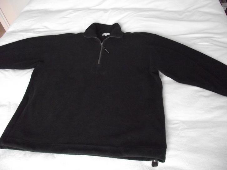 zwart Human Nature Fleece trui maat L, Kleding | Heren, Truien en Vesten, Zo goed als nieuw, Maat 52/54 (L), Zwart, Ophalen of Verzenden