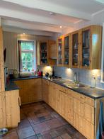 compleet houten keuken (handgemaakt door timmerman), Huis en Inrichting, Keuken | Complete keukens, Ophalen, Gebruikt