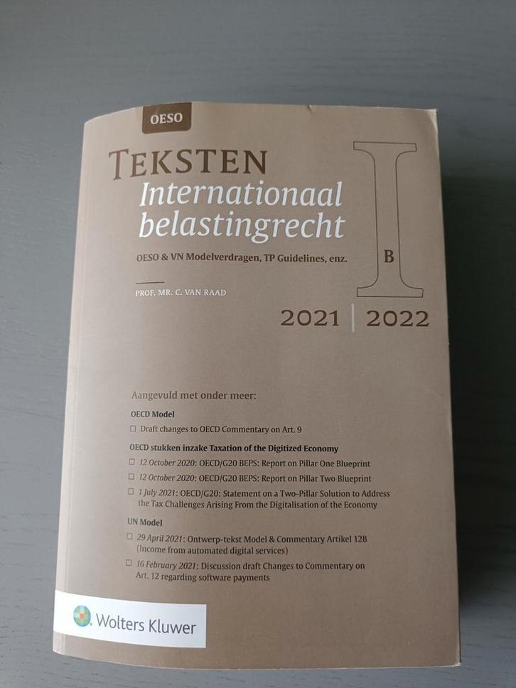 (Internationaal) Belastingrecht, Wetteksten hoger onderwijs, Boeken, Studieboeken en Cursussen, Gelezen, HBO, Ophalen of Verzenden