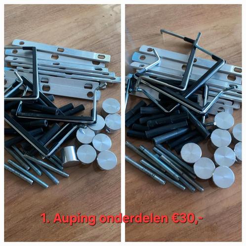 Auping onderdelen, Huis en Inrichting, Slaapkamer | Bedden, Zo goed als nieuw, Eenpersoons, 200 cm, Metaal, Grijs, Ophalen of Verzenden