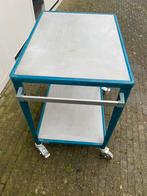 Compacte tafelwagen met stalen etages, Doe-het-zelf en Verbouw, Werkbanken, Ophalen of Verzenden, Zo goed als nieuw